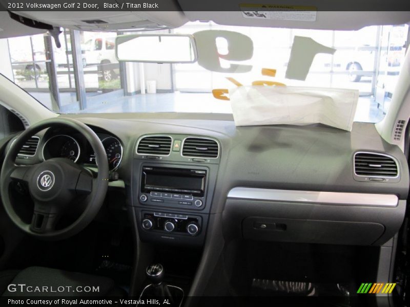 Black / Titan Black 2012 Volkswagen Golf 2 Door