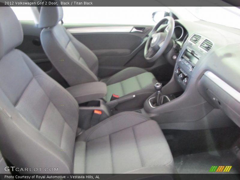 Black / Titan Black 2012 Volkswagen Golf 2 Door