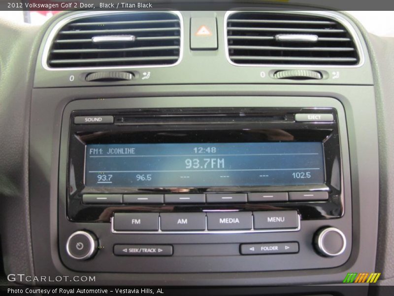 Audio System of 2012 Golf 2 Door