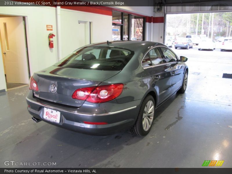 Island Gray Metallic / Black/Cornsilk Beige 2012 Volkswagen CC Sport
