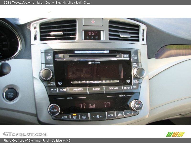 Zephyr Blue Metallic / Light Gray 2011 Toyota Avalon Limited