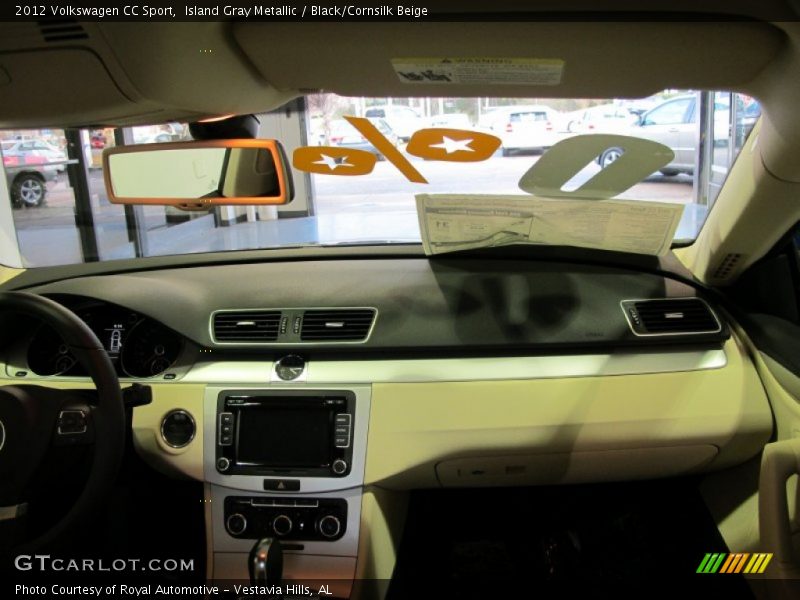 Island Gray Metallic / Black/Cornsilk Beige 2012 Volkswagen CC Sport