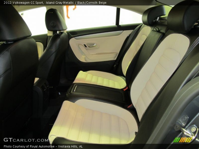 Island Gray Metallic / Black/Cornsilk Beige 2012 Volkswagen CC Sport