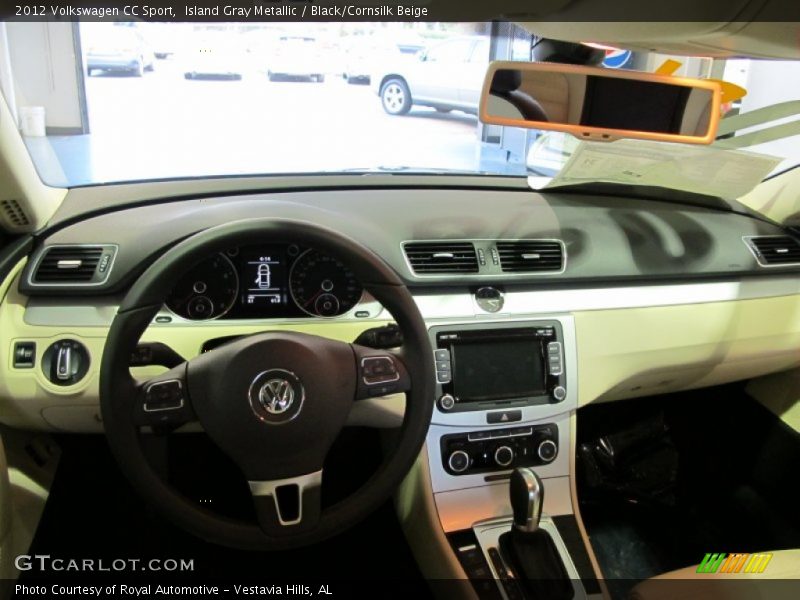 Island Gray Metallic / Black/Cornsilk Beige 2012 Volkswagen CC Sport