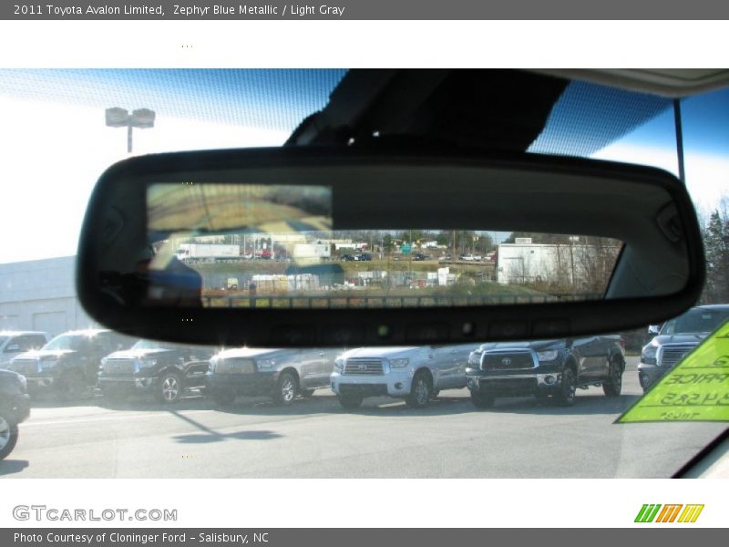Zephyr Blue Metallic / Light Gray 2011 Toyota Avalon Limited