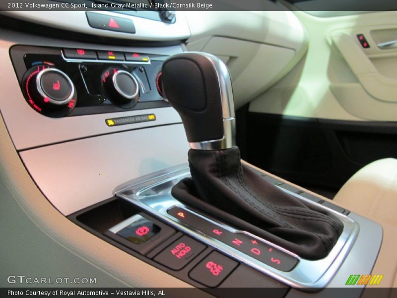 Island Gray Metallic / Black/Cornsilk Beige 2012 Volkswagen CC Sport