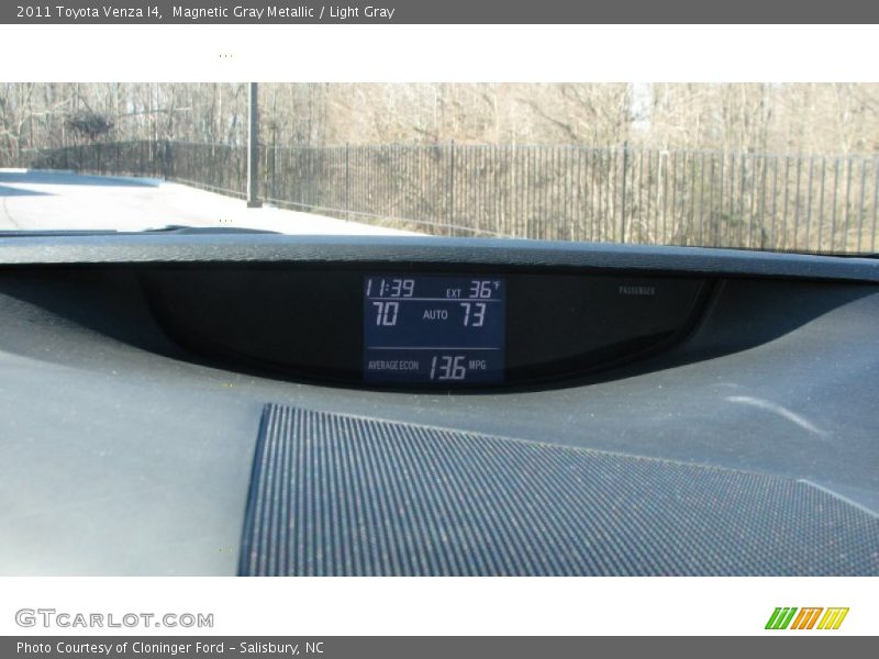 Magnetic Gray Metallic / Light Gray 2011 Toyota Venza I4