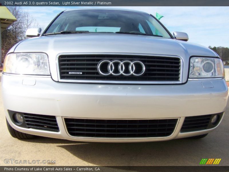 Light Silver Metallic / Platinum 2002 Audi A6 3.0 quattro Sedan