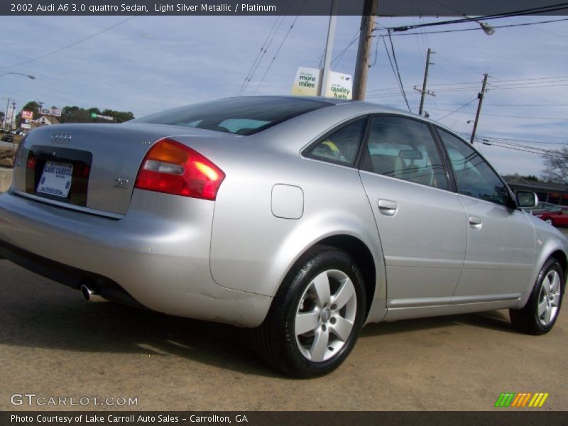 Light Silver Metallic / Platinum 2002 Audi A6 3.0 quattro Sedan