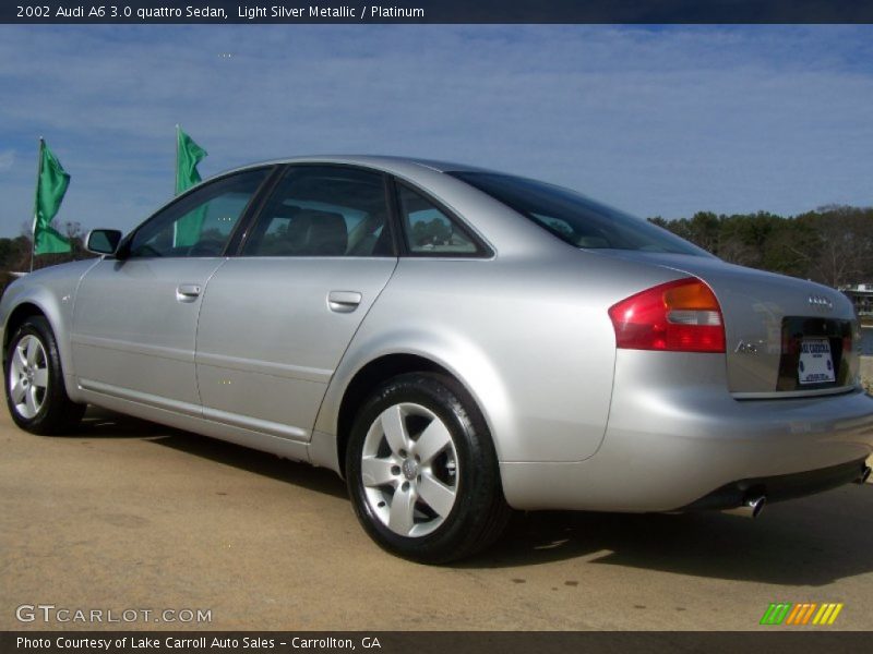 Light Silver Metallic / Platinum 2002 Audi A6 3.0 quattro Sedan