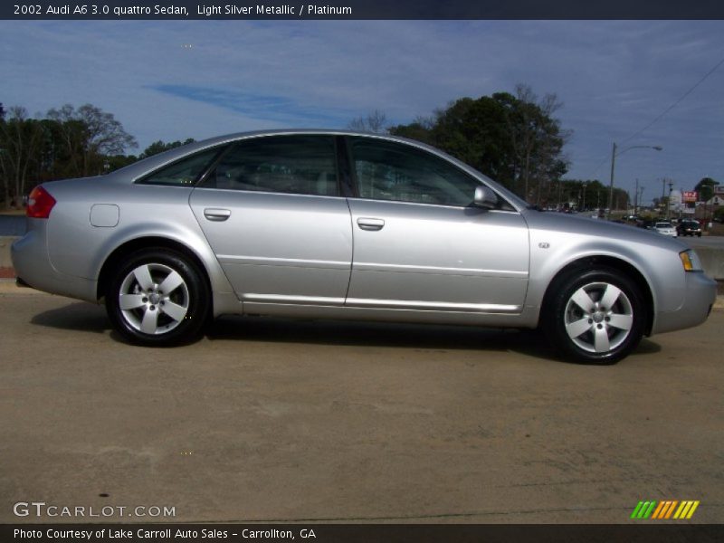Light Silver Metallic / Platinum 2002 Audi A6 3.0 quattro Sedan