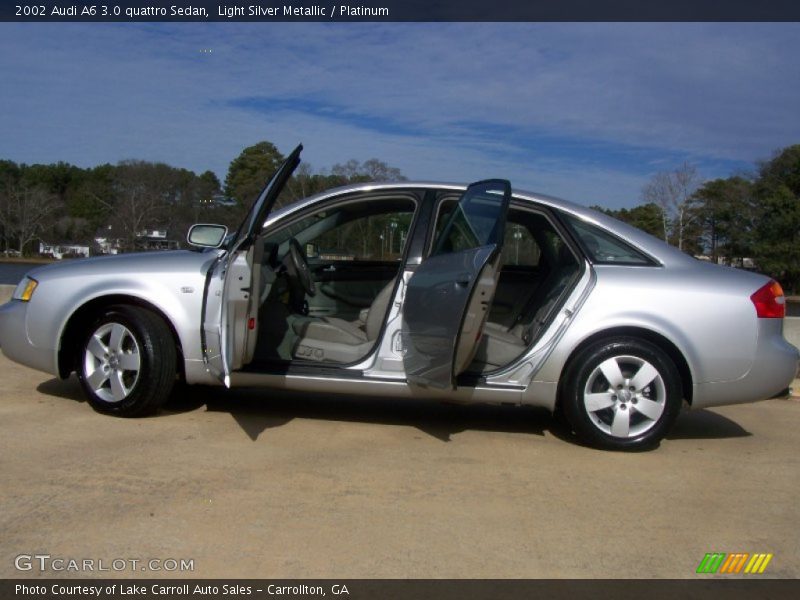 Light Silver Metallic / Platinum 2002 Audi A6 3.0 quattro Sedan