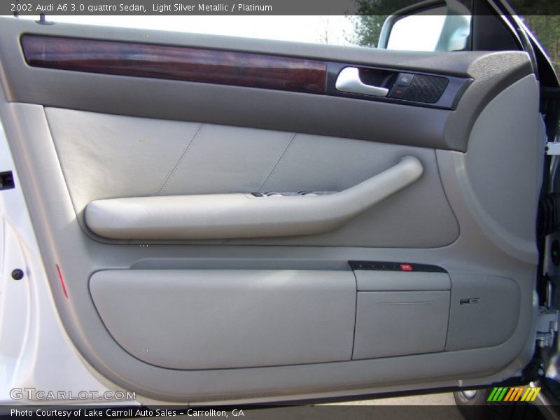 Light Silver Metallic / Platinum 2002 Audi A6 3.0 quattro Sedan