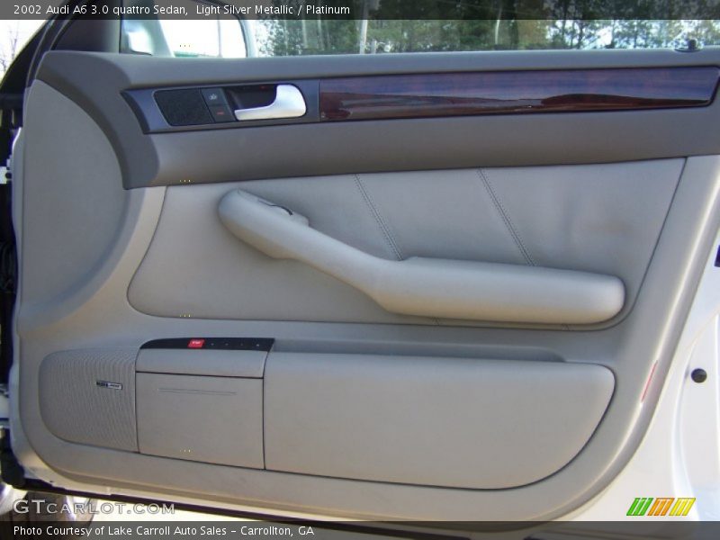 Light Silver Metallic / Platinum 2002 Audi A6 3.0 quattro Sedan