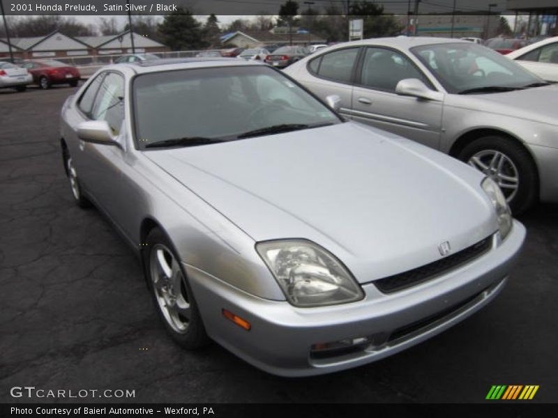 Satin Silver / Black 2001 Honda Prelude