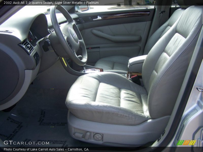 Light Silver Metallic / Platinum 2002 Audi A6 3.0 quattro Sedan