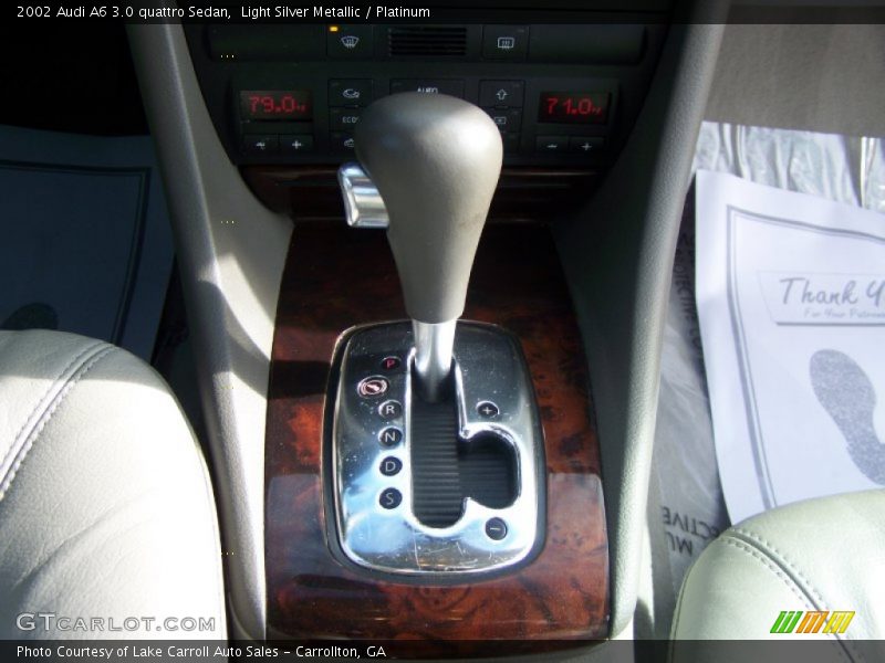 Light Silver Metallic / Platinum 2002 Audi A6 3.0 quattro Sedan