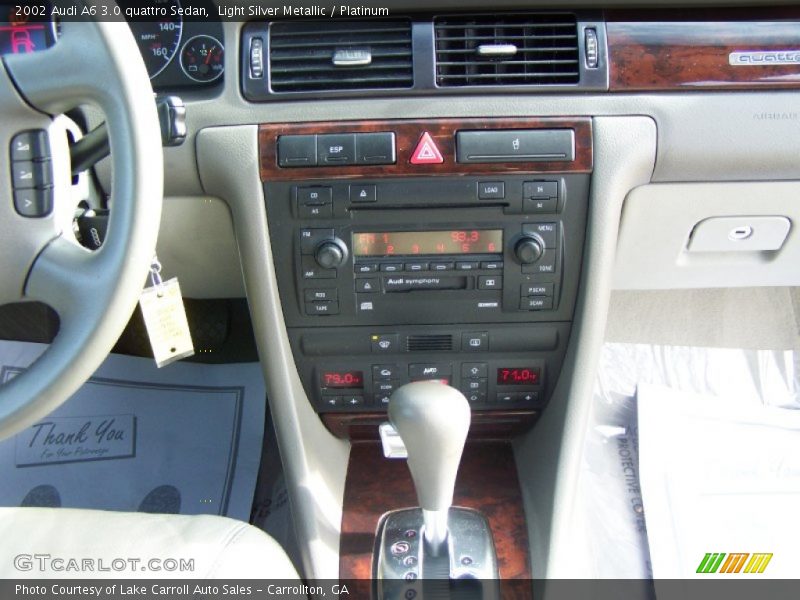 Light Silver Metallic / Platinum 2002 Audi A6 3.0 quattro Sedan