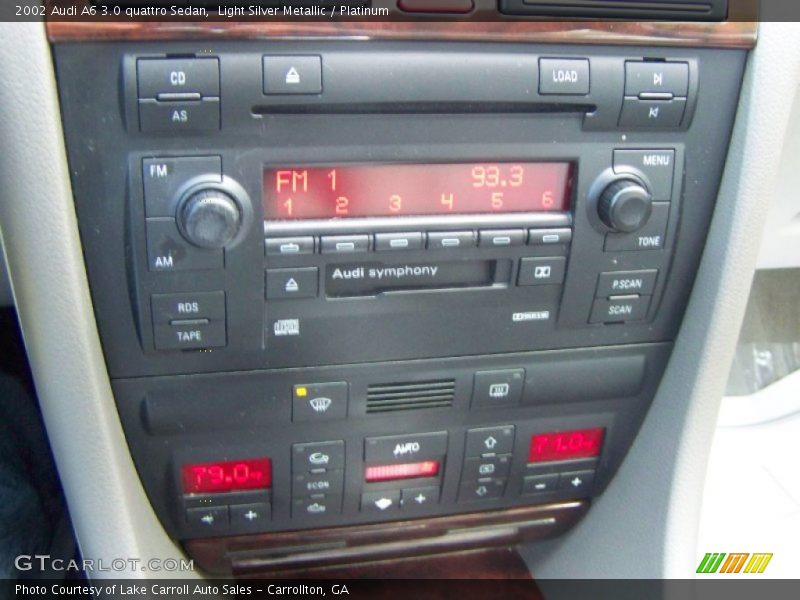 Light Silver Metallic / Platinum 2002 Audi A6 3.0 quattro Sedan