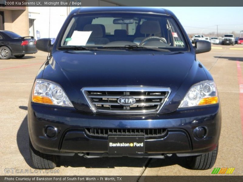 Midnight Blue / Beige 2008 Kia Sorento LX