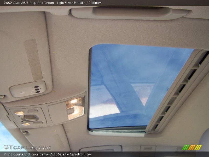 Light Silver Metallic / Platinum 2002 Audi A6 3.0 quattro Sedan