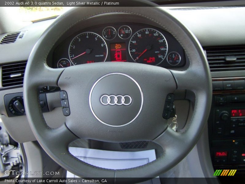 Light Silver Metallic / Platinum 2002 Audi A6 3.0 quattro Sedan
