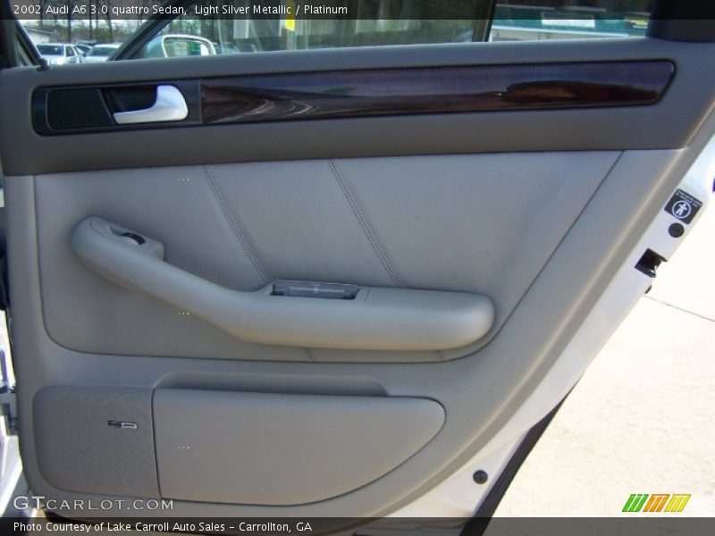 Light Silver Metallic / Platinum 2002 Audi A6 3.0 quattro Sedan