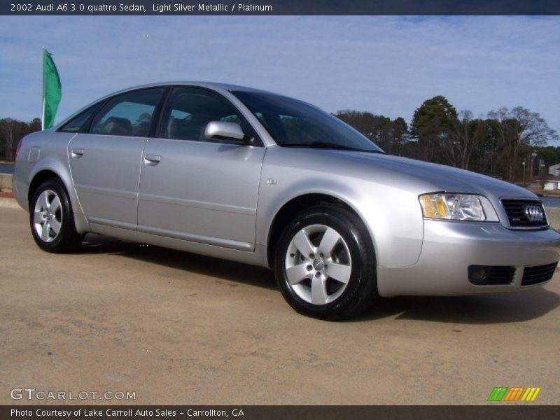 Light Silver Metallic / Platinum 2002 Audi A6 3.0 quattro Sedan