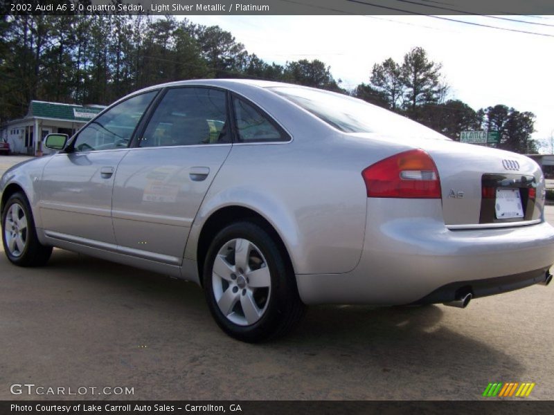 Light Silver Metallic / Platinum 2002 Audi A6 3.0 quattro Sedan