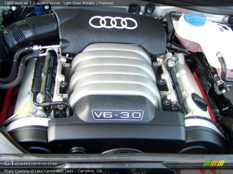 Light Silver Metallic / Platinum 2002 Audi A6 3.0 quattro Sedan