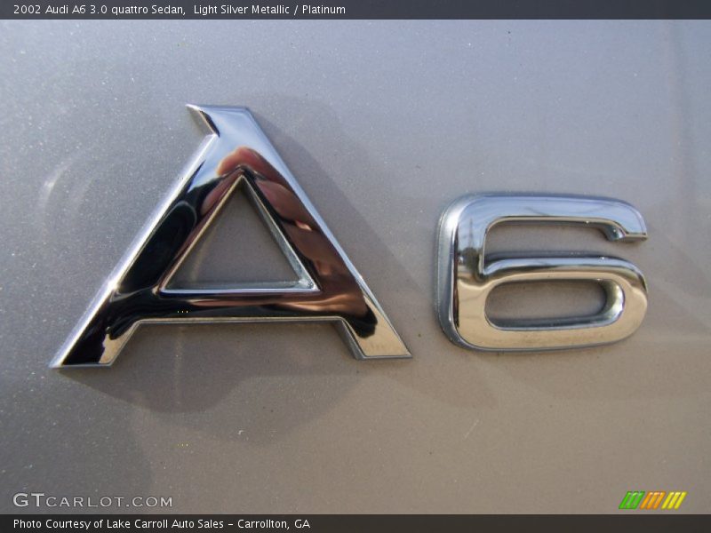 Light Silver Metallic / Platinum 2002 Audi A6 3.0 quattro Sedan