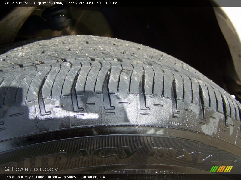 Light Silver Metallic / Platinum 2002 Audi A6 3.0 quattro Sedan