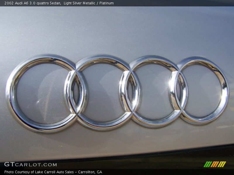 Light Silver Metallic / Platinum 2002 Audi A6 3.0 quattro Sedan