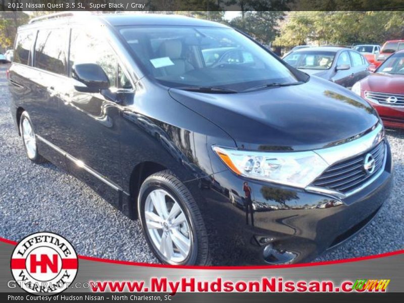 Super Black / Gray 2012 Nissan Quest 3.5 SL