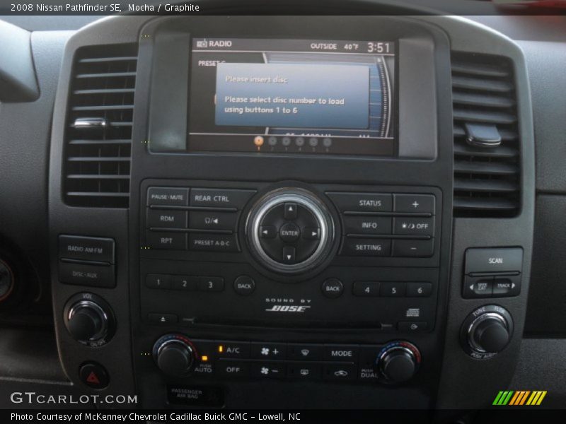 Mocha / Graphite 2008 Nissan Pathfinder SE