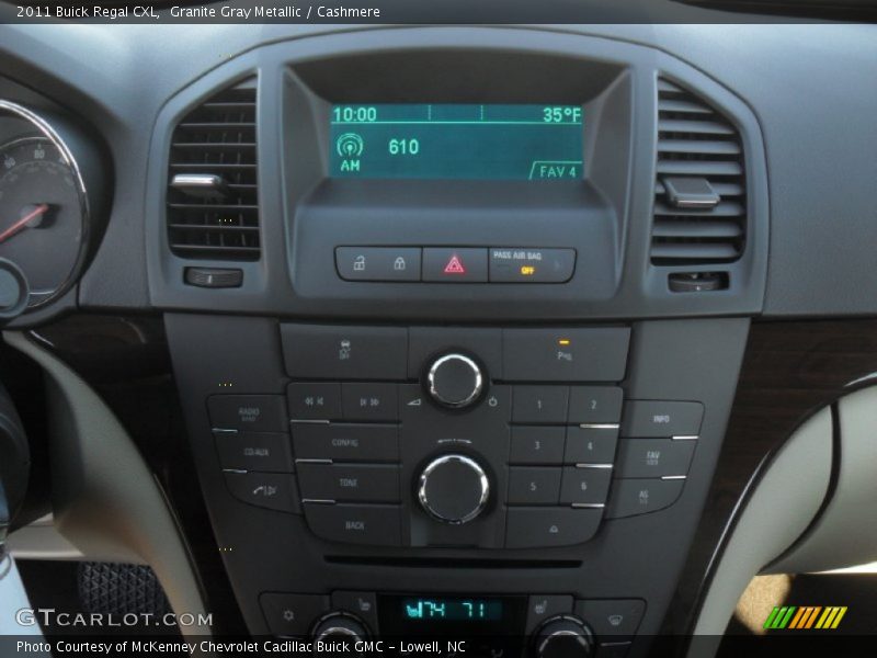 Controls of 2011 Regal CXL