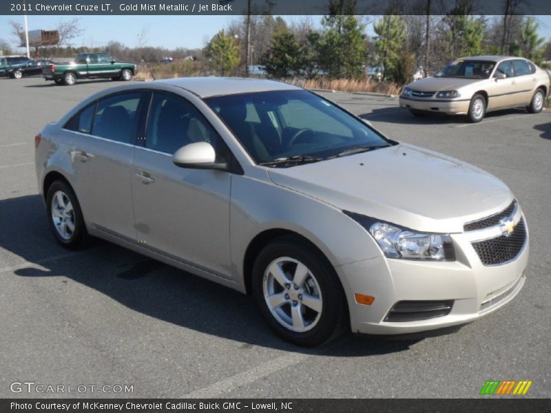 Gold Mist Metallic / Jet Black 2011 Chevrolet Cruze LT