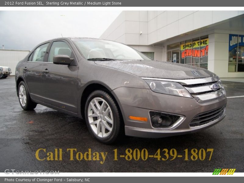 Sterling Grey Metallic / Medium Light Stone 2012 Ford Fusion SEL