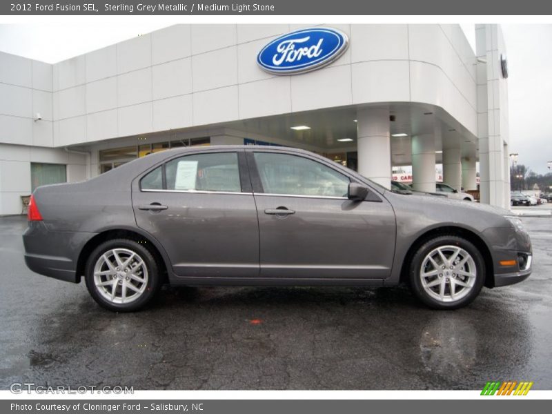 Sterling Grey Metallic / Medium Light Stone 2012 Ford Fusion SEL