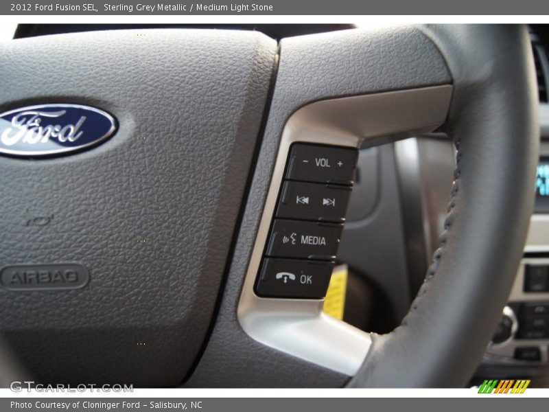 Sterling Grey Metallic / Medium Light Stone 2012 Ford Fusion SEL