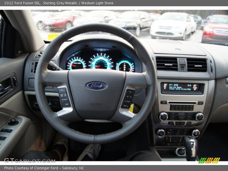 Sterling Grey Metallic / Medium Light Stone 2012 Ford Fusion SEL