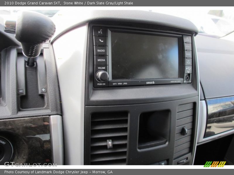 Stone White / Dark Slate Gray/Light Shale 2010 Dodge Grand Caravan SXT