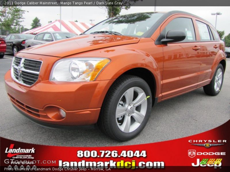 Mango Tango Pearl / Dark Slate Gray 2011 Dodge Caliber Mainstreet