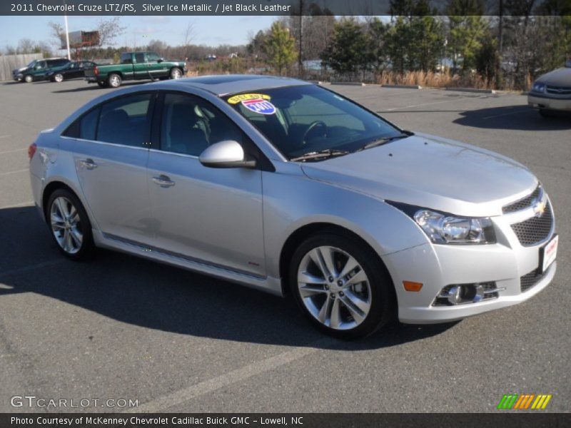 Silver Ice Metallic / Jet Black Leather 2011 Chevrolet Cruze LTZ/RS