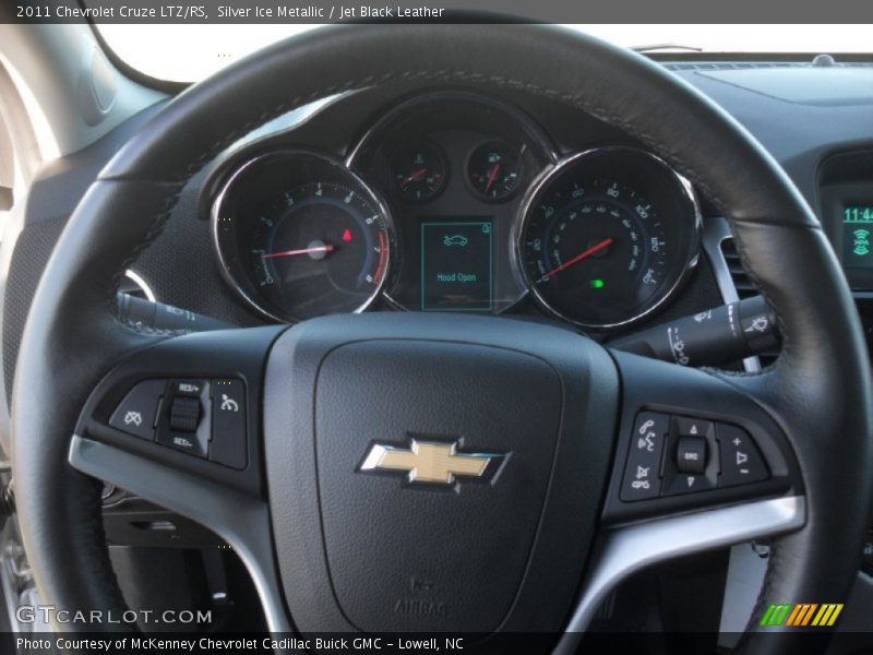 Silver Ice Metallic / Jet Black Leather 2011 Chevrolet Cruze LTZ/RS