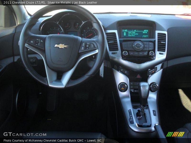 Silver Ice Metallic / Jet Black Leather 2011 Chevrolet Cruze LTZ/RS