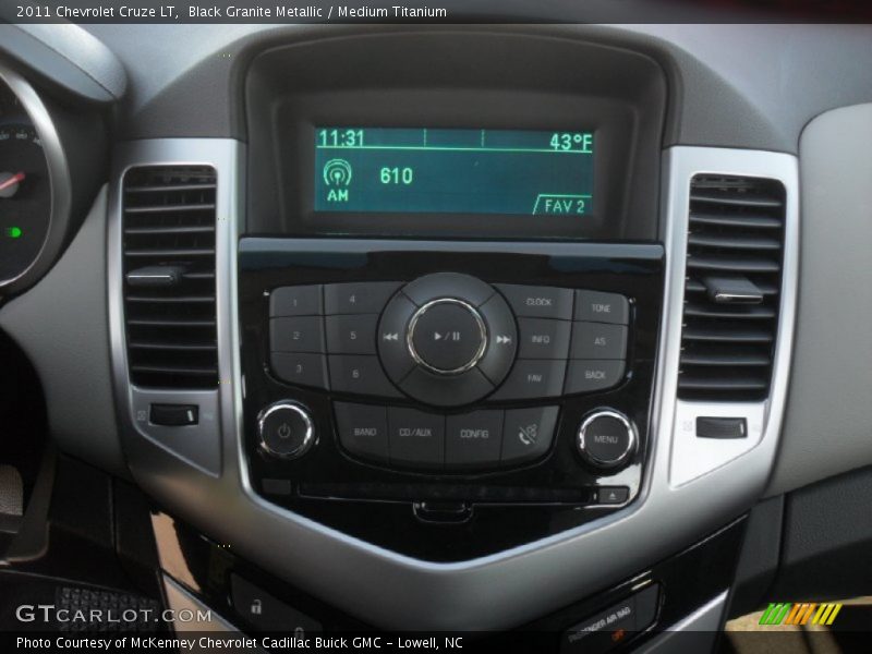 Black Granite Metallic / Medium Titanium 2011 Chevrolet Cruze LT