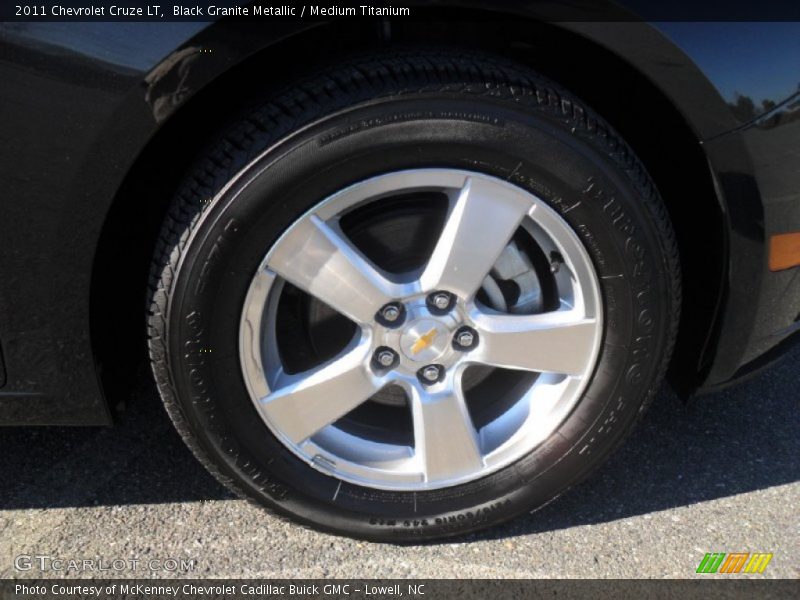 Black Granite Metallic / Medium Titanium 2011 Chevrolet Cruze LT