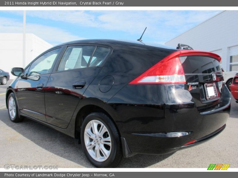 Crystal Black Pearl / Gray 2011 Honda Insight Hybrid EX Navigation