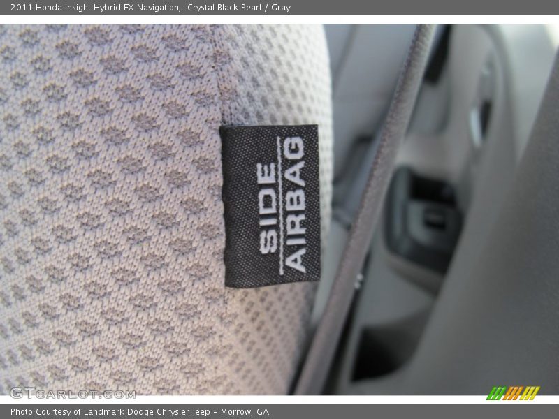Crystal Black Pearl / Gray 2011 Honda Insight Hybrid EX Navigation